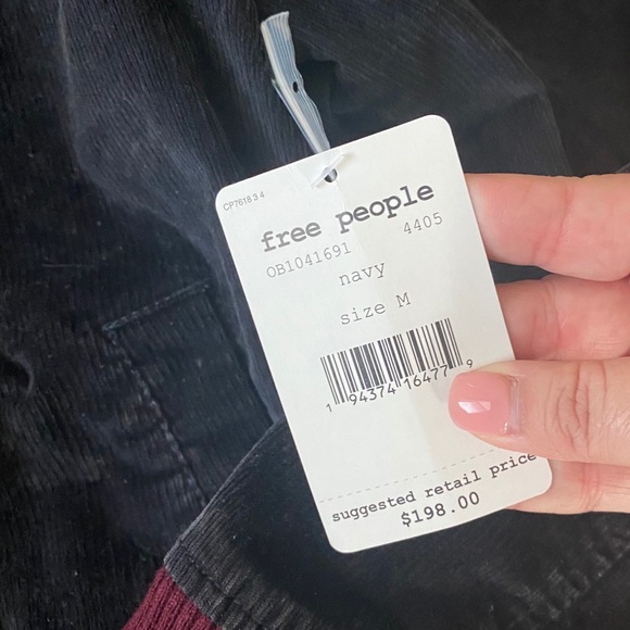 NWT Free People Atlas Cord Bomber Jacket - Picture 5 of 5